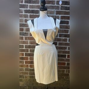 Black Halo Cut Out Dress with Mesh, Size 6